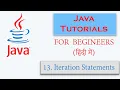 Java Tutorial Series in Hindi Part-13 Iteration Statements Loops For-each loop