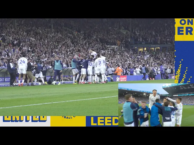 Download MP3 🙌 Farke and Elland Road celebrate Play-off goals | Dugout Cam