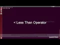 Ruby Comperison Oparator Example 1