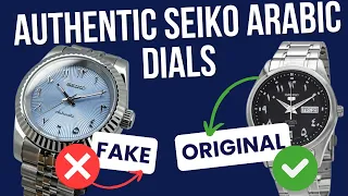All about Seiko Arabic Dial Authenticity Guide