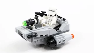 LEGO Star Wars Microfighter First Order Snowspeeder (Timelapse & Review) - Set 75126