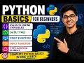 Learn Python Basics for Beginners Variables Data Types Input Function Print Function