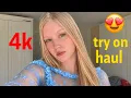 4K Ultimate Shein Bikini Try-On Haul Transparent Lingerie See-through Dresses with me