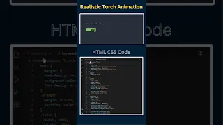 Pure CSS Torch Light Animation HTML CSS Creative UI Trick