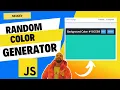 Create a Random Color Generator with JavaScript