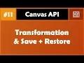 Learn Canvas in Arabic - Transformation And Save Restore Context