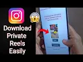 How to Download Private Instagram Reels in 2024 Insta Private Account Reels Download