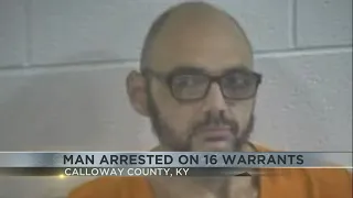 Calloway County man arrested on 16 warrants