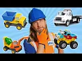 Download Lagu Truck Toys, Vehicles, Construction Toy | Handyman Hal plays with Toys and Real Vehicles