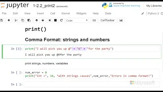 printing numbers with strings - Introduction to Python Absolute Beginner Module 1 18