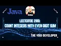 Leetcode 2180 - Count Integers With Even Digit Sum