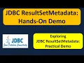 JDBC ResultSetMetadata Hands-On Demo