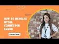 How to Resolve Mysql Con Error import mysql connector ModuleNotFoundError No module named mysql