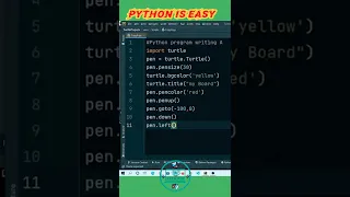 Drawing letter A Using Python