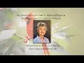 Funeral Service for Linda Rebert