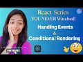 React Event Handling Conditional Rendering Explained in Hindi React Tutorial for Beginners