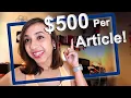3 Websites That Pay 500 or More For A Single Article