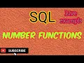 Number Functions in SQL Live examples Priya 2021