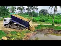 Download Lagu Perfect New Project!Greatskill Shantui17c3 Pushing Soil Delete HugePond,With Truck24T Unloading Land