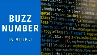 Buzz number program in java