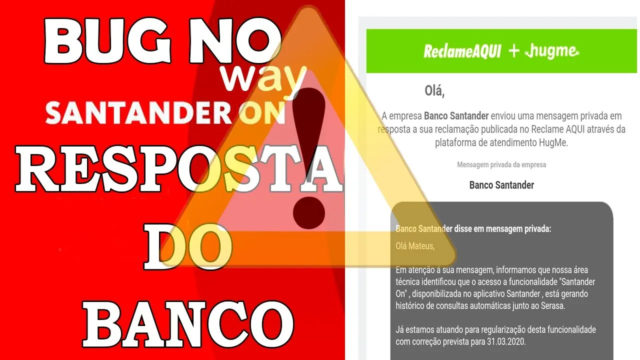 LIVE: RESPOSTA SANTANDER SOBRE CONSULTAS AUTOMÁTICAS, NOVO CARTÃO, CONTA UNICLASS FICA MAIS CARA...