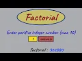 Factorial Calculator using HTML and JavaScript part 1