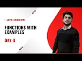 Day 8 Functions with examples in Python Live Session Praveen Kumar