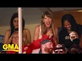 Taylor Swift-Travis Kelce romance rumors boost sales for KC Chiefs l GMA