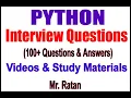 Python Interview Questions Q75 What is docstring in Python by Ratan