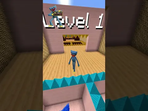 Poppy Playtime Spike Jump Maze 🔥😺💀 #minecraft #roblox #shorts