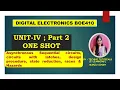 One shot Of Digital electronics BOE410 Unit 4 Part2 Asynchronous sequential circuits in one shot