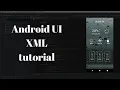 Android UI XML tutorial - Weather status screen
