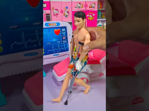 Satisfying With Unboxing Barbie Doll & Doctor Playset ASMR #shorts
