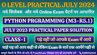 Day-1 Python Practical O Level Practical Python Programming Practical O Level PreptShala