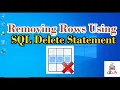 How to Remove Rows Using SQL Delete Statement In Urdu