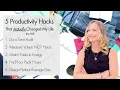 How to Get Your Time Back WHILE Being Productive