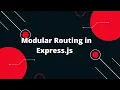 Nodejs Express MongoDB Tutorial in Hindi Using the Express Router for Modular Routing