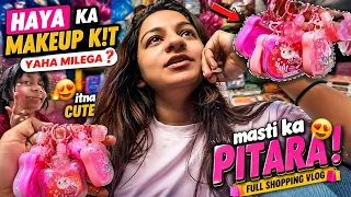 😱 Haya Ka Makeup Kit 😍 Yaha Milega? | Masti Ka Pitara Shopping 🛍️ Mumbai Market Vlog