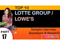 lotte group lowe s top most interview questions and answers for freshers experienced