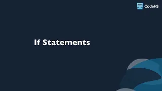 If statements