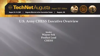 U S Army CHESS Breakout Session