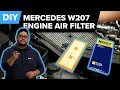 Zelf het luchtfilter van de Mercedes-Benz E350 vervangen (chassis Mercedes W204, W207, W212 2010-...