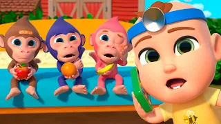 Cinco Monitos Saltan en la Cama + Más Lalafun Canciones Infantiles y Música para Chicos