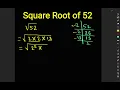 Square root of 52