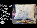 Coloring on Quilts with Crayons Free Coloring Book Pages