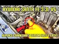 REPLACE CRANKSHAFT POSITION SENSOR FAST EASY HYUNDAI SANTA FE 3 3L - STALLING PROBLEM FIXED P0335