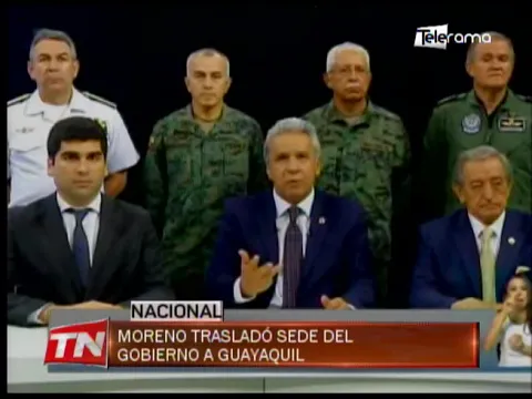 Moreno trasladó sede del gobierno a Guayaquil