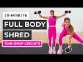 30-Minute Full Body Dumbbell Workout Time Drop