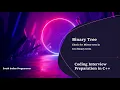 Coding Interview Preparation Binary Tree - Check for Mirror tree in two binary trees
