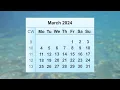 March 2024 Calendar